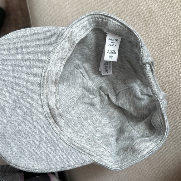 Janie and Jack Bulldog cap - 6 to 12 months - grey - Picture 4 of 8
